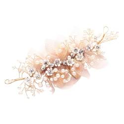 EXCEART Hochzeits-stirnband Stirnbänder Für Kinder Malbuch Für Erwachsene Braut Haarschmuck Hochzeit Blumenstirnband Blumenkronen-kopfschmuck Frauen-stirnband Sommer Mädchen Zubehör Metall von EXCEART