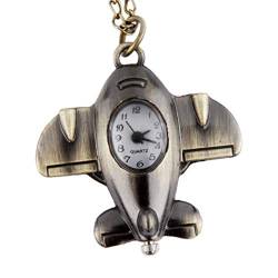 EXCEART Römische Taschenuhr Dekorative Taschenuhr Bronzene Taschenuhr Schlüsselanhänger Ansehen Schlüsselanhänger Flugzeugmodell Antike Taschenuhr Herrenuhren Klassisch Schmücken Mann von EXCEART