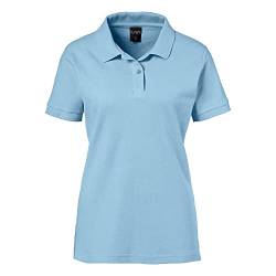 EXNER Damen Polo-Shirt für Medizin, Gastro, Freizeit, Sport, Golf, Farbe Light Blue, Größe 3XL von EXNER