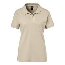 EXNER Damen Polo-Shirt für Medizin, Gastro, Freizeit, Sport, Golf, Farbe Sand, Größe L von EXNER