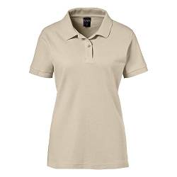 EXNER Damen Polo-Shirt für Medizin, Gastro, Freizeit, Sport, Golf, Farbe Sand, Größe M von EXNER