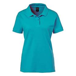 EXNER Damen Polo-Shirt für Medizin, Gastro, Freizeit, Sport, Golf, Farbe Teal, Größe 5XL von EXNER