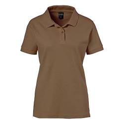 EXNER Damen Polo-Shirt für Medizin, Gastro, Freizeit, Sport, Golf, Farbe Toffee, Größe L von EXNER