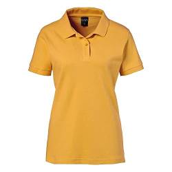 EXNER Damen Polo-Shirt für Medizin, Gastro, Freizeit, Sport, Golf, Farbe gelb, Größe L von EXNER