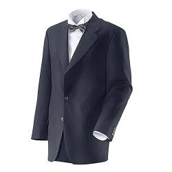 EXNER Herren-Sakko, Anzug-Jacket, Basic, einreihig, 3-Knopf, Farbe Navy, Größe 56 von EXNER