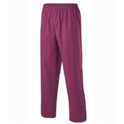 EXNER Medizinische OP-Schlupfhose, Pflege-Hose, Arbeitshose, Unisex für Herren und Damen in Medizin, Krankenpflege, Altenpflege, SPA, Wellnes, Kosmetik, Farbe Bordeaux, Größe 5XL von EXNER