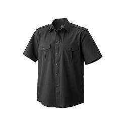 EXNER Piloten-Hemd, halbarm, mit Schulterklappe, Farbe schwarz, Größe 41/42 von EXNER