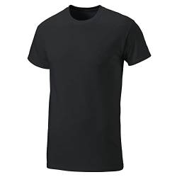 EXNER T-Shirt, schwere Qualität, Reine Baumwolle, Farbe schwarz, Größe 5XL von EXNER