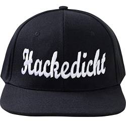 Cap Kappe mit Stickerei HACKEDICHT | Unisex Kappe | Snapback mit Verschluss verstellbar | Outdoor Sport Freizeit Basecap | Baseball Kappe Männer Frauen | Einheitsgröße von EXPRESS-STICKEREI