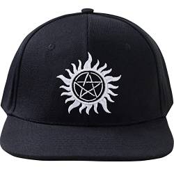 EXPRESS-STICKEREI Heavy Metal Kappe mit Pentagram | Snapback mit Verschluss verstellbar | Outdoor Sport Freizeit Basecap | Baseball Kappe von EXPRESS-STICKEREI