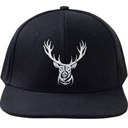 EXPRESS-STICKEREI Kappe mit Hirsch Motiv | Sport Freizeit Basecap | Outdoor Cap mit Verschluss verstellbare Unisex Snapback | Baseball Kappe Männer Frauen | Einheitsgröße von EXPRESS-STICKEREI