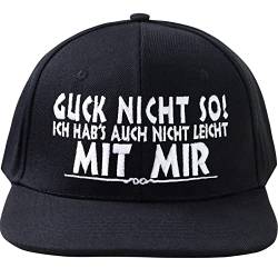 EXPRESS-STICKEREI Snapback mit Spruch | verstellbare Cap | Kappe mit Verschluss | Outdoor Basecap | Baseball Kappe in Einheitsgröße von EXPRESS-STICKEREI