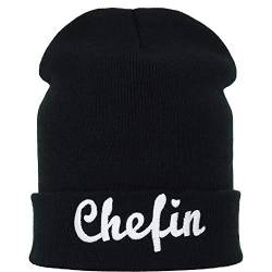 Lustige Strickmütze Chefin Frauen Mütze Wintermütze/Seemannsmütze mit Krempe Bestickt Wollmütze Damen Streetwear Geschenk Lady Biker Rollmütze/Arbeitsmütze The Boss Beanie OneSize von EXPRESS-STICKEREI