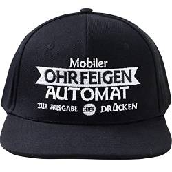 Snapback Mobiler Ohrfeigenautomat | verstellbare Unisex Cap mit Stickerei | Kappe mit Verschluss | Outdoor Basecap für Sport & Freizeit | Baseball Kappe Männer Frauen | Einheitsgröße von EXPRESS-STICKEREI