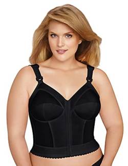 EXQUISITE FORM Damen Fully Front Close Longline Posture 5107530 BH, Schwarz, 95B von EXQUISITE FORM