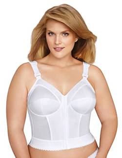 EXQUISITE FORM Damen Fully Front Close Longline Posture 5107530 BH, Weiss/opulenter Garten, 100C von EXQUISITE FORM