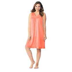 Exquisite Form Damen Exquisite Form's Soft, Silky Coloratura Short Nightgown Nachthemd, Passion, X-Large von EXQUISITE FORM