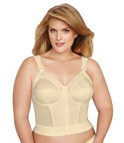 Exquisite Form Damen Fully Front Close Longline Posture 5107530 BH, Blickdicht, Beige, 100D von EXQUISITE FORM