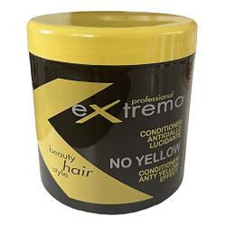 extremo Anti Gelbstich & no yellow Silber Haarmaske mit Keratin - 1 Liter - Made in Italien von EXTREMO