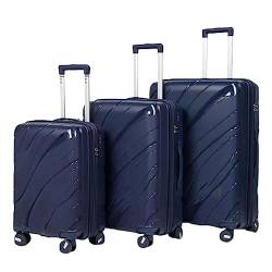 EYPKPL Reisekoffer 3-teilige Koffer, großes Fassungsvermögen, Aufbewahrungsgepäck, Reise-Handgepäck, Verstellbarer Trolley-Koffer mit Universalrädern Reibungslos zu verwenden von EYPKPL