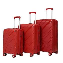 EYPKPL Reisekoffer 3-teilige Koffer, großes Fassungsvermögen, Aufbewahrungsgepäck, Reise-Handgepäck, Verstellbarer Trolley-Koffer mit Universalrädern Reibungslos zu verwenden von EYPKPL