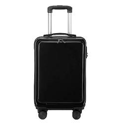 EYPKPL Reisekoffer Koffer mit Rädern, 20-Zoll-Gepäck, praktische Frontöffnung, Handgepäck, Hartkanten-Boarding-Koffer Reibungslos zu verwenden von EYPKPL