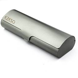 ezeso Aluminium Körper Brillenetui good-simple entworfen, Deep Pewter, 15.2x4.9x3.2cm von EZESO