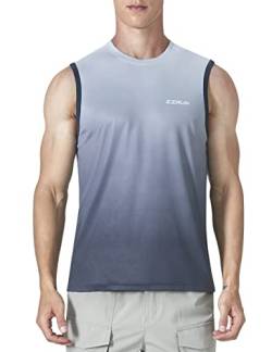 EZRUN Ärmelloses Hemd für Herren, schnell trocknend, Workout, Schwimmshirt, Fitnessstudio, Muskel, Strand, Tank Top von EZRUN
