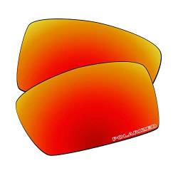 EZReplace Ersatzgläser für Oakley Deviation OO4061 Sonnenbrille (polarisierte Gläser), Aktualisiertes Polycarbonat, Feuerrot, Einheitsgröße von EZReplace