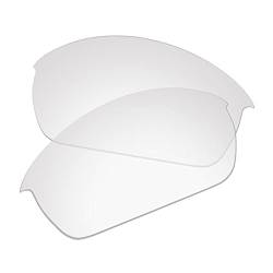 EZReplace Ersatzgläser für Oakley Flak Jacket Sonnenbrillen (nicht polarisierte Gläser) - Passend für Oakley Flak Jacket Rahmen (Kristallklar) von EZReplace