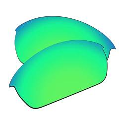 EZReplace Ersatzgläser für Oakley Flak Jacket Sonnenbrillen (polarisierte Gläser) - Passend für Oakley Flak Jacket Rahmen (Frühlingsgrün) von EZReplace