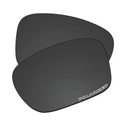 EZReplace Ersatzgläser für Oakley Holbrook OO9102 Sonnenbrille (polarisierte Gläser), passend für Oakley Holbrook-Rahmen (aktualisiertes Polycarbonat, Carbon-Schwarz), Aktualisiertes Polycarbonat, von EZReplace