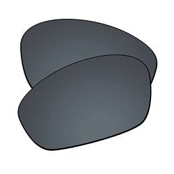 EZReplace Ersatzgläser für Oakley Monster Dog Sonnenbrille (polarisierte Gläser), Aktualisierter Spiegel aus Polycarbonat, AR-beschichtet, Schwarz, Einheitsgröße von EZReplace
