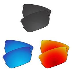EZReplace Ersatzgläser für Wiley X Valor Sonnenbrillen (polarisierte Gläser) – passend für Wiley X Valor Rahmen (Carbon Black+Ice Blue+Fire Red), Carbon Schwarz + Ice Blue + Fire Red, Einheitsgröße von EZReplace