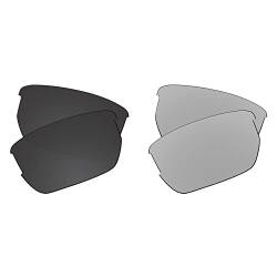 EZReplace Ersatzgläser für Wiley X Valor Sonnenbrillen (polarisierte Gläser) – passend für Wiley X Valor Rahmen (Carbon Black + Metal Silver), Carbon Schwarz + Metall Silber, Einheitsgröße von EZReplace