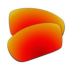 EZReplace Ersatzgläser kompatibel mit Wiley X Tank Sonnenbrille (polarisierte Gläser), feuerrot, Einheitsgröße von EZReplace