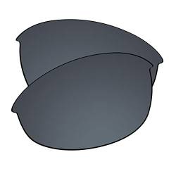 EZReplace Linsen Ersatz für Oakley Half Jacket 2.0 OO9144 Sonnenbrille (polarisierte Gläser), Aktualisierter Spiegel aus Polycarbonat, AR-beschichtet, Schwarz, Einheitsgröße von EZReplace