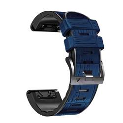 EZZON 22 x 26 mm Silikon-Leder-Smartwatch-Armband für Garmin Fenix 7 7X 5 5X Plus 6 6X Pro Epix Armband, QuickFit-Armband, Zubehör, 26mm D2 MK2 Enduro, Achat von EZZON