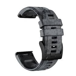 EZZON 22 x 26 mm Uhrenarmbänder für Garmin Fenix 7 7X 6 6X Pro 5 5X Plus 3HR Forerunner 935 Smartwatch, Silikonarmband, schnell und einfach anzubringen, 22mm Fenix 5 5 Plus, Achat von EZZON