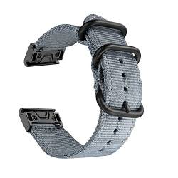 EZZON 26 mm Nylon-Uhrenarmband für Garmin Fenix 7X 6X Pro 5X Plus Smart Armband für Fenix 3 3HR Armband, 26 mm, Achat von EZZON