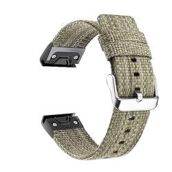 EZZON 26 x 22 mm Sport-Nylon-Uhrenarmband für Garmin 5X Smartwatch, einfache Passform, Schnellverschluss-Armband für Fenix 5, Fenix5 Plus, For Fenix 3 3HR, Achat von EZZON