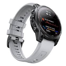 EZZON Uhrenarmband für Garmin Fenix 7 7S 7X 6 6S 6X Pro 5X 5 Smartwatch-Armband aus Silikon Descent G1 Solar Forerunner 935 945 Schnellverschluss Correa, 22mm Fenix 7 6 5 S60, Achat von EZZON