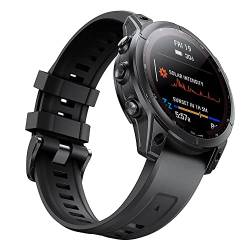 EZZON Uhrenarmband für Garmin Fenix 7 7S 7X 6 6S 6X Pro 5X 5 Smartwatch-Armband aus Silikon Descent G1 Solar Forerunner 935 945 Schnellverschluss Correa, For Fenix 5X Plus 6X Pro, Achat von EZZON