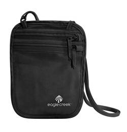 Eagle Creek Silk Undercover Neck Wallet Geldtasche für Sport und Reisen aus Seide Brustbeutel, Schwarz von Eagle Creek