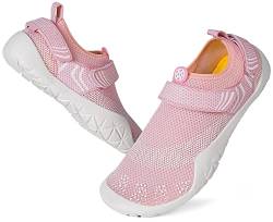 Eagsouni Barfußschuhe Damen Wassersportschuhe Minimalschuhe rutschfest Fitnessschuhe Tragbar,Rosa,Gr.40 von Eagsouni