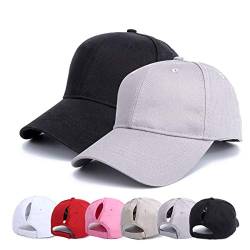 Earnmore Damen Baseball Cap - Pferdeschwanz Kappe Outdoor Mesh Basecap Retro Mützen Unisex Trucker Baseballkappe Hat Mit Zöpfen Loch Loop Hut Hohe Bun Herren von Earnmore