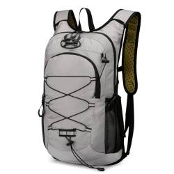 EaseWalk Wanderrucksack Herren & Damen 20L, Fahrradrucksack Rucksack Ultraleicht Outdoorucksack Wasserdicht MTB Rucksack Daypack Reiserucksack Bergsporttasche Gray von EaseWalk