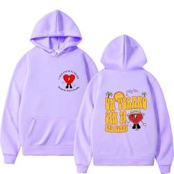 Bad Bunny UN Verano SIN TI Print Kapuzenpullover 2022 Männer Hoodies Hip-Hop Harajuku Fleece Pullover Herren Damen Hoodie Sweatshirt von East-hai-buy