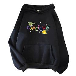 Cavetown Fan Print Hoodie Cartoon Lemon Boy Grafik Sweatshirt Männer Hoody Y2k Frauen Kawaii Fleece Pullover Black,L von East-hai-buy