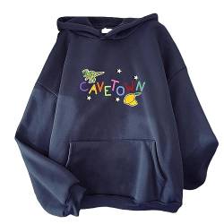 Cavetown Fan Print Hoodie Cartoon Lemon Boy Grafik Sweatshirt Männer Hoody Y2k Frauen Kawaii Fleece Pullover Navy Blue,XL von East-hai-buy